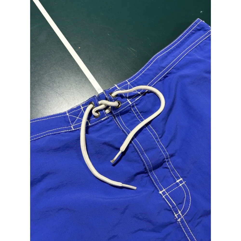 Vintage Polo Ralph Lauren Swim Trunks Men 2XL Blue Mesh Lined Nylon Board Shorts